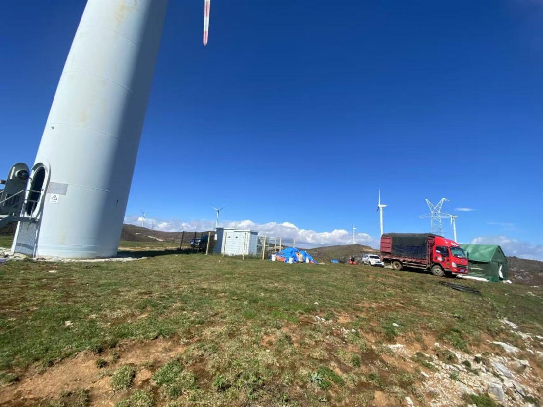 文山丘北縣趕馬路風(fēng)電場風(fēng)機基礎(chǔ)防水及加固工程